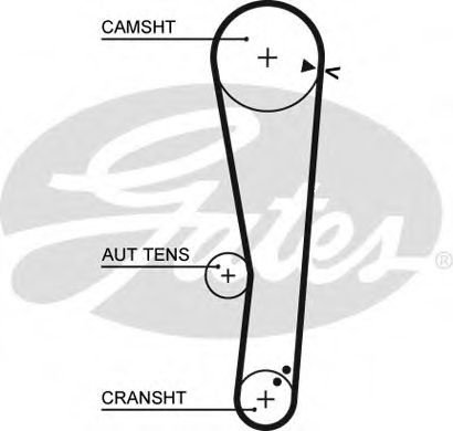 Curea de distributie HYUNDAI GETZ (TB) (2002 - 2010) GATES 5568XS piesa NOUA