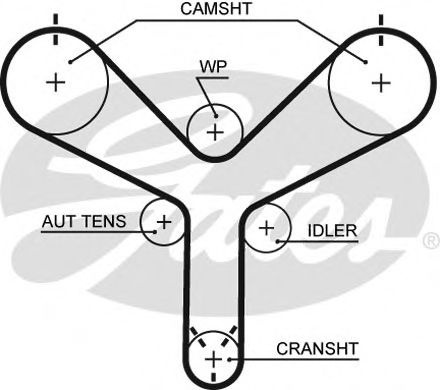 Curea de distributie TOYOTA LAND CRUISER AMAZON (FZJ1, UZJ1) (1998 - 2007) GATES T298 piesa NOUA