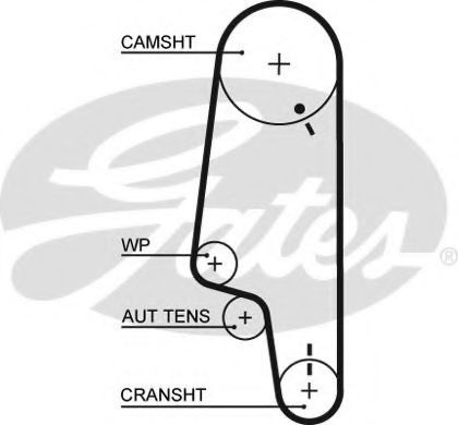 Curea de distributie VW POLO (6N1) (1994 - 1999) GATES 5427XS piesa NOUA