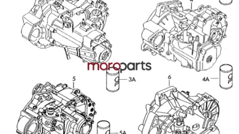 Cutie de viteze ERT 5 trepte VOLKSWAGEN GOLF IV (1J1) [ 1997 - 2007 ] 16V (ATN, AUS, AZD, BCB) 77KW|105HP VAG OEM 02K 300 049 NX