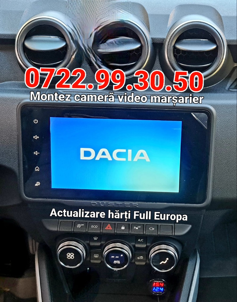 Dacia Cameră marșarier video reverse instalez Dacia Logan Stepway Sandero  Renault Clio 4 #74460300