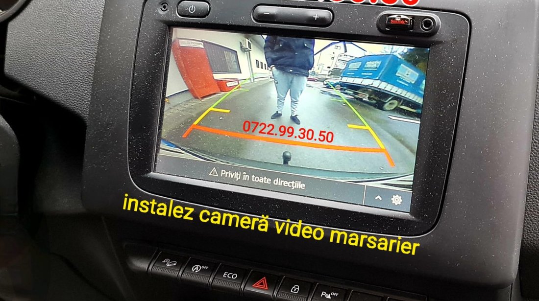 Dacia Cameră marșarier video reverse instalez Dacia Logan Stepway Sandero  Renault Clio 4 #74460300