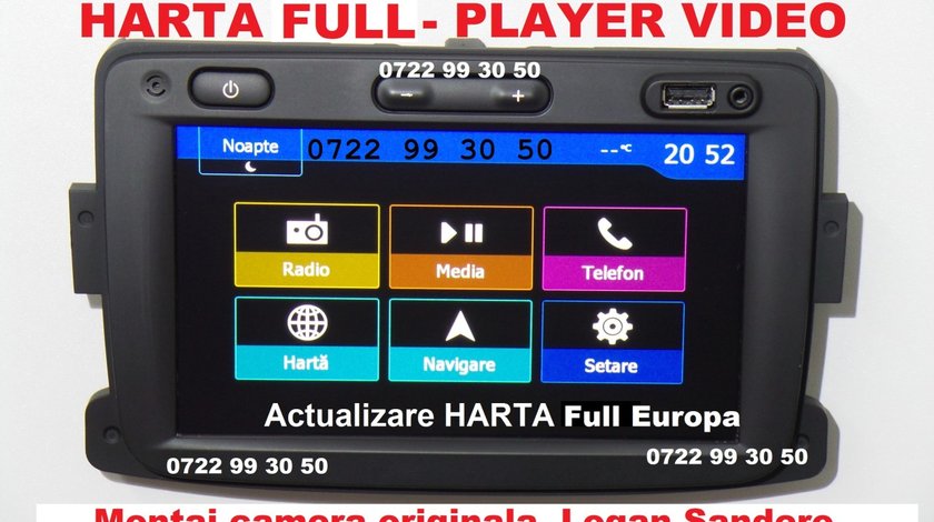 Dacia Duster Logan Mcv Sandero Lodgy Dokker Renault Clio 4 Captur MEDIA NAV EVOLUTION HARTI