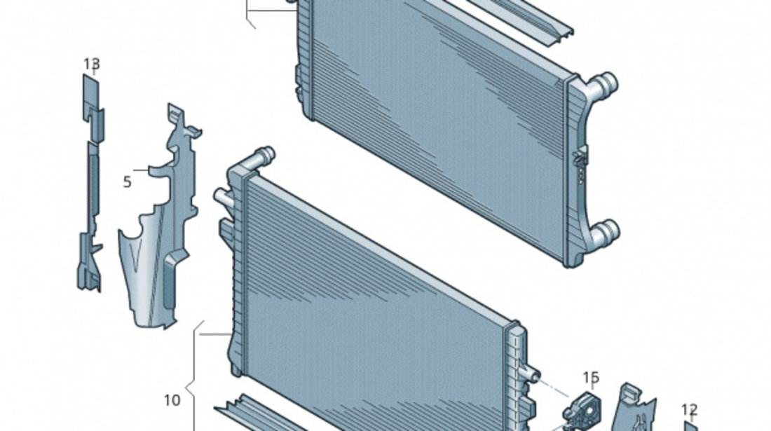 Deflector Radiator Superior Oe Volkswagen Arteon 3H7 2017→ 3G8121330A