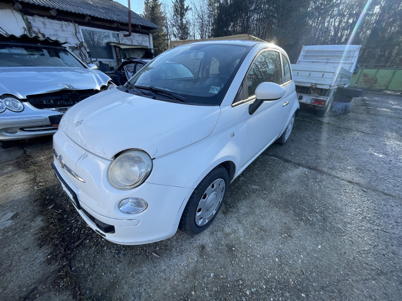 Dezmembrez Fiat 500 (312) 1.2 8V 51kW 69CP Alb an 2008