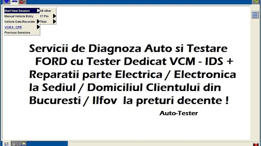 Diagnoza FORD Testare Tester Auto