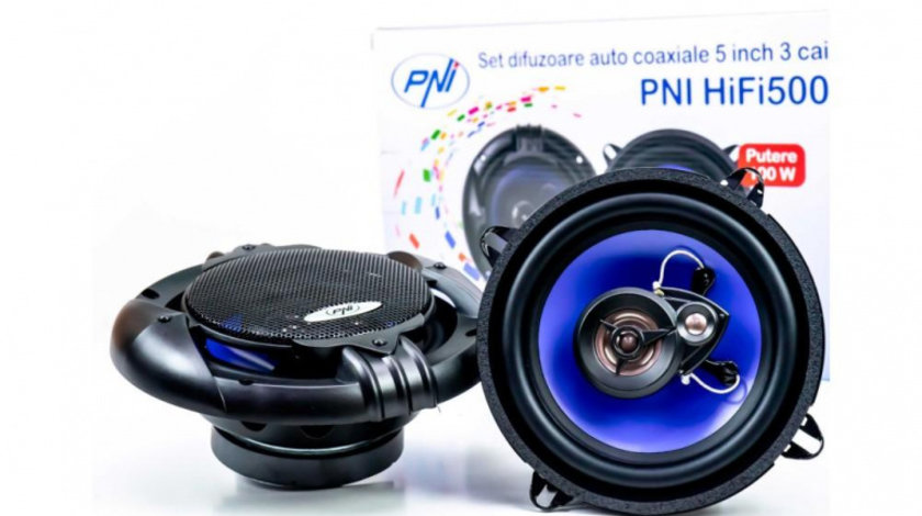 Difuzoare auto coaxiale pni hifi500, 100w, 12.7 cm, 3 cai, set 2 buc UNIVERSAL Universal #6 PNI-FI500