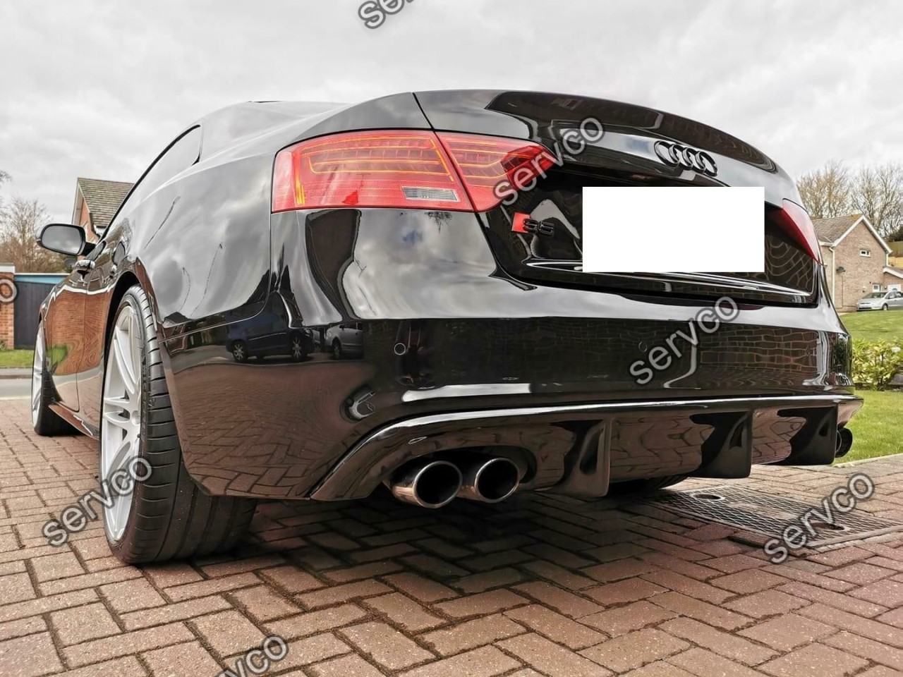 Difuzor bara spate Audi A5 Sportback Sline S5 ABT DTM 2012-2015 Facelift  doar pt bara Sline S5 v13 #71318289