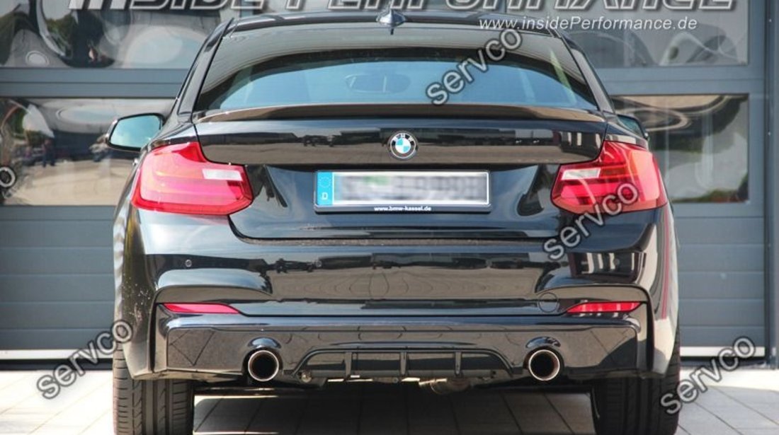 Difuzor bara spate BMW F22 23 SERIA 2 doar pt mpachet 2014- v1