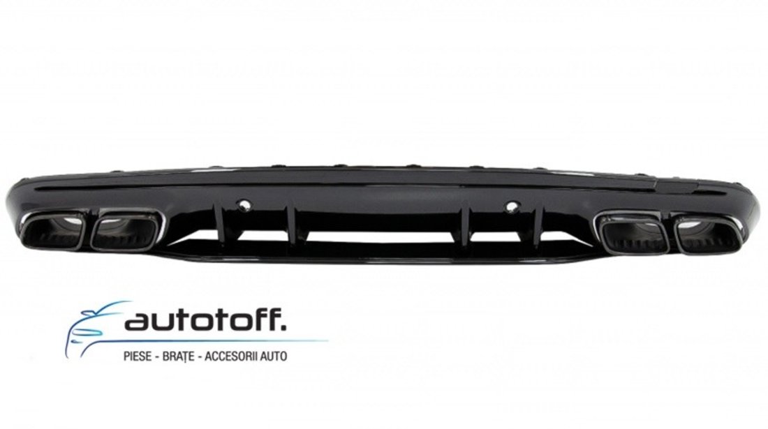 Difuzor bara spate Mercedes W205 Sedan S205 T-Modell (14-20) model C63S Black