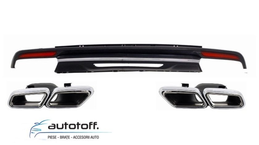 Difuzor bara spate si ornamente evacuare Mercedes S-Class W222 (2013+) S63 Design