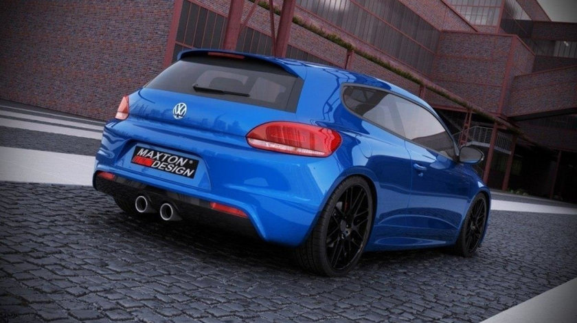 Difuzor Difusser Prelungire Bara Spate VW Scirocco III R cu 2 exhaust holes VW-SC-3-R-RS2FP