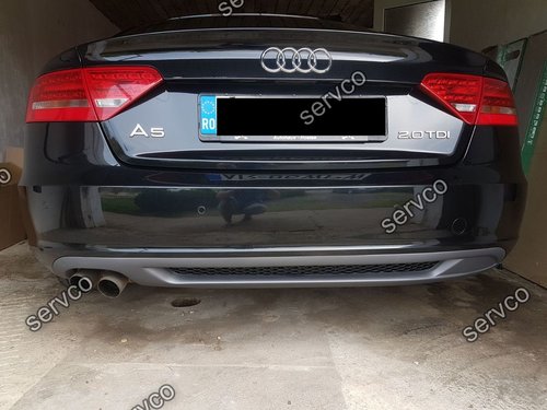 Difuzor evacuare spoiler tuning sport bara spate Audi A5 Sportback 2009-2012 S5 Sline v3