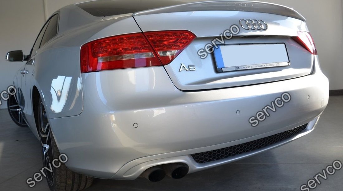 Difuzor lip Sline buza prelungire spoiler bara spate audi A5 8T Coupe S5 Rs5 2007-2011 v3