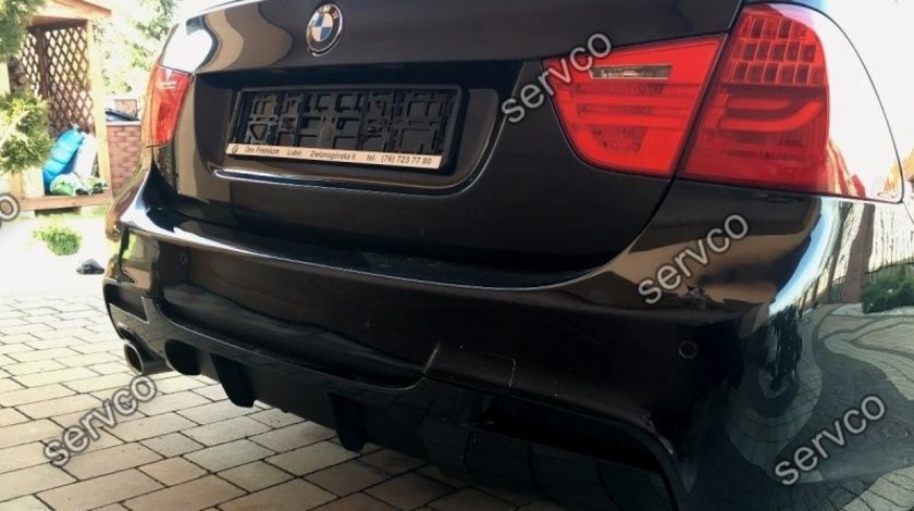 Difuzor ornament extensie bara spate BMW E90 E91 pt bara pachet M 2005-2009 v1
