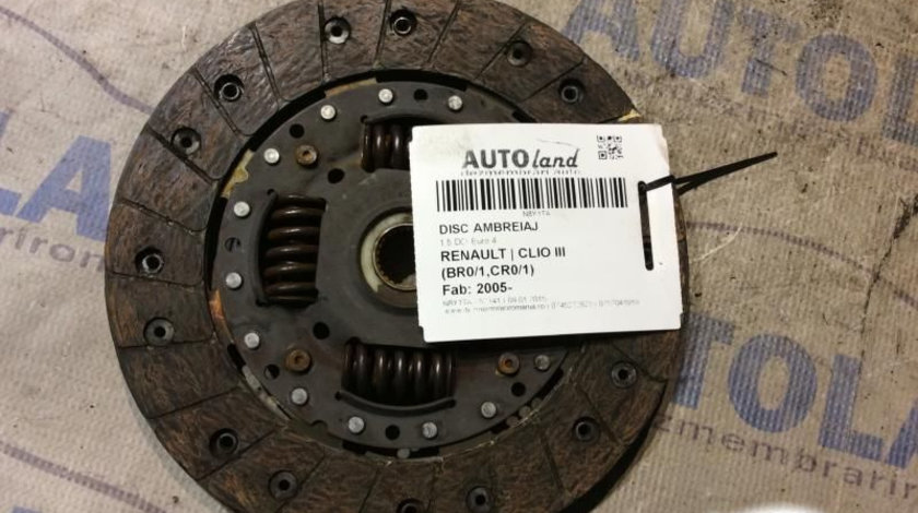 Disc Ambreiaj 1.5 DCI Euro 4 Renault CLIO III BR0/1,CR0/1 2005