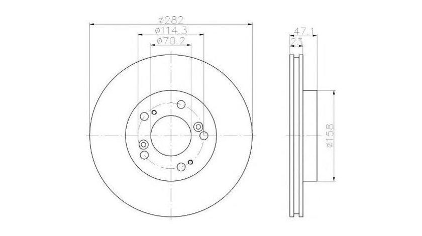 Disc de frana Acura Legend III (1996->) #2 09689310