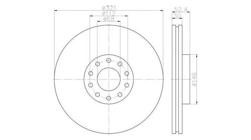 Disc de frana Audi AUDI A6 Avant (4B5, C5) 1997-2005 #2 100332400