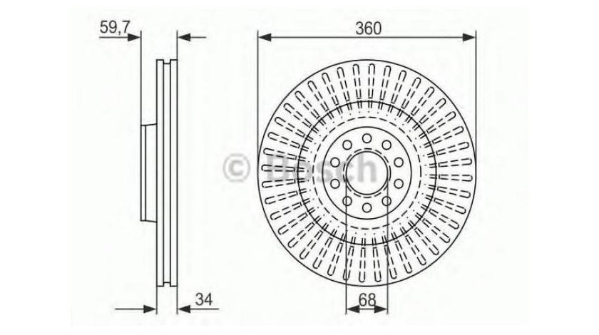 Disc de frana Audi AUDI A8 (4D2, 4D8) 1994-2002 #3 0986479302