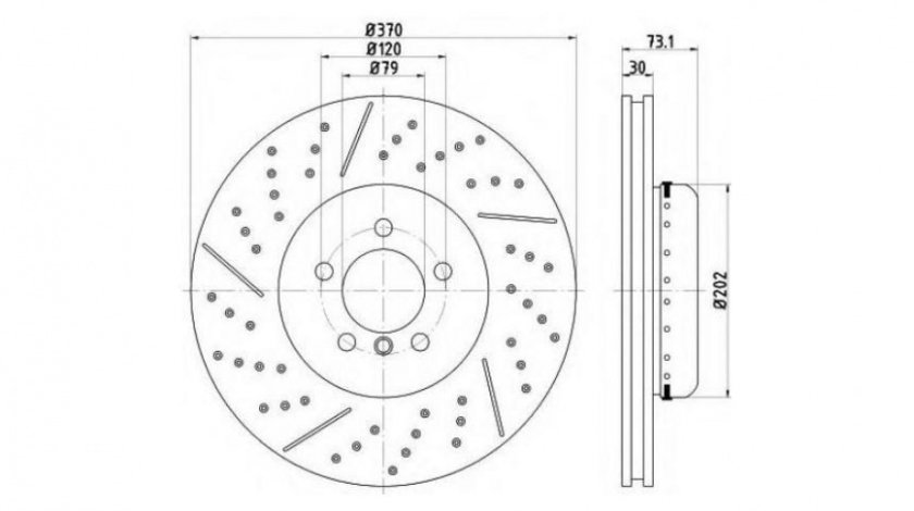 Disc de frana BMW 3 Touring (F31) 2011-2016 #2 150290520