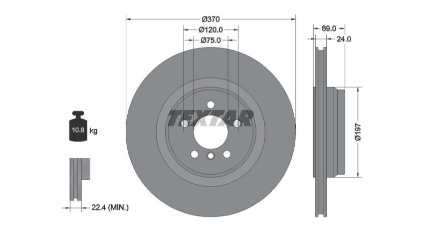 Disc de frana BMW 5 Gran Turismo (F07) 2009-2016 #2 0986479730