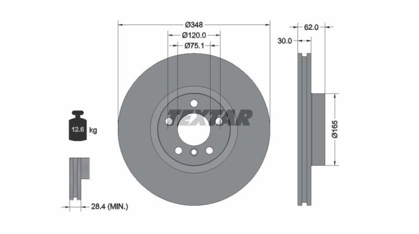 Disc de frana BMW X5 (F15, F85) 2013-2016 #3 0986479436