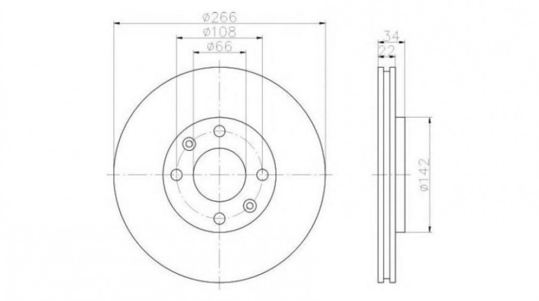 Disc de frana Citroen DS4 2011-2016 #2 0986478618