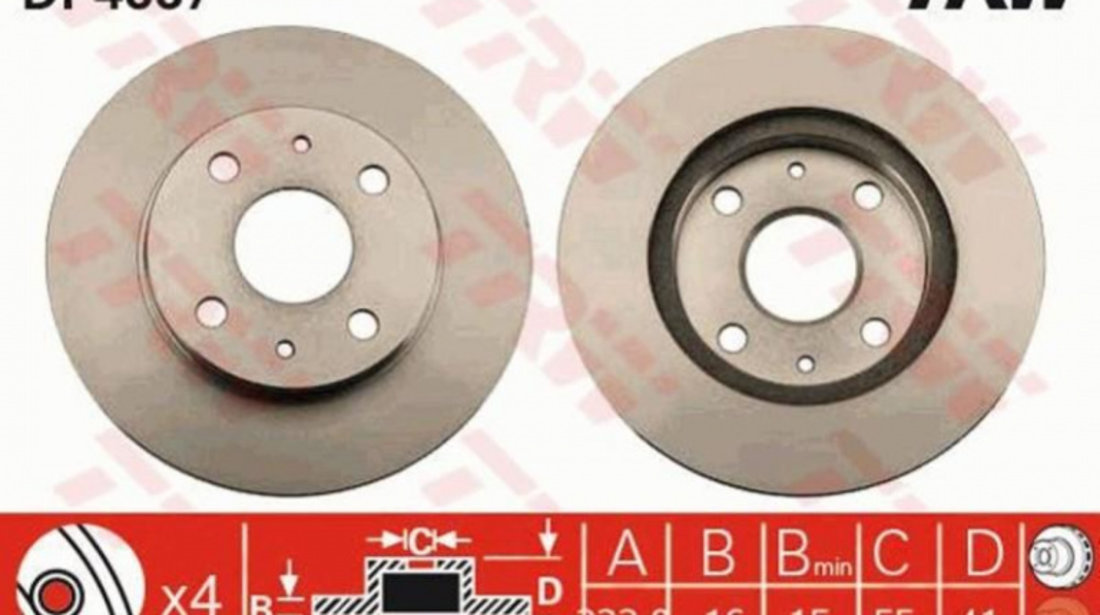 Disc de frana Daihatsu CUORE VI (L251) 2003-2016 #2 0986479352