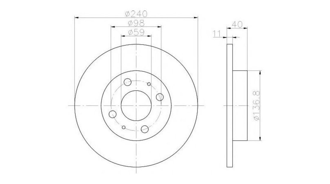 Disc de frana Fiat PUNTO (176) 1993-1999 #2 08491710