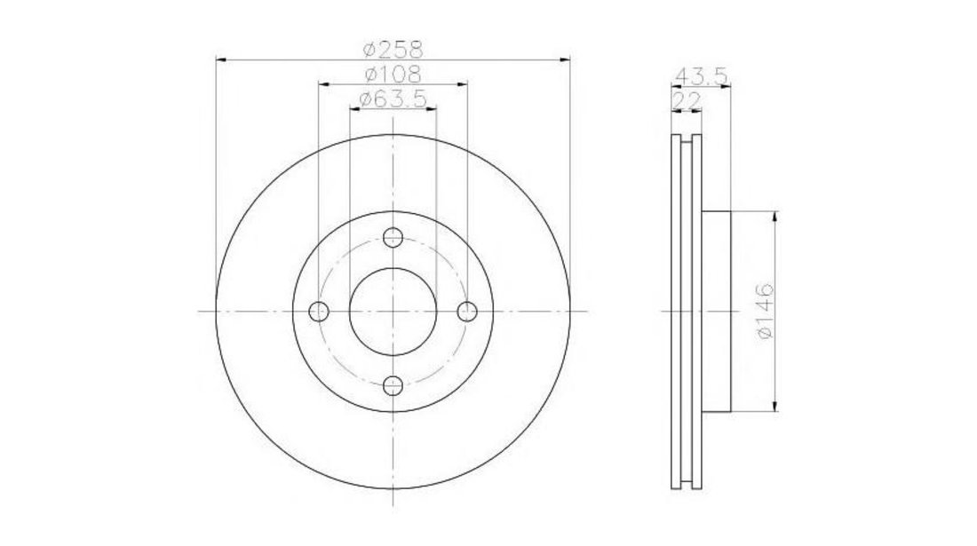 Disc de frana Ford FUSION (JU_) 2002-2012 #2 09780610