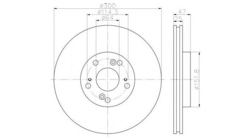 Disc de frana Honda ACCORD VII (CL) 2003-2016 #2 0986479227