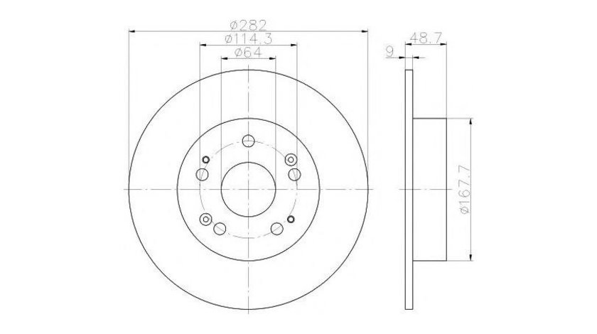 Disc de frana Honda ACCORD VIII (CU) 2008-2016 #2 08B27110