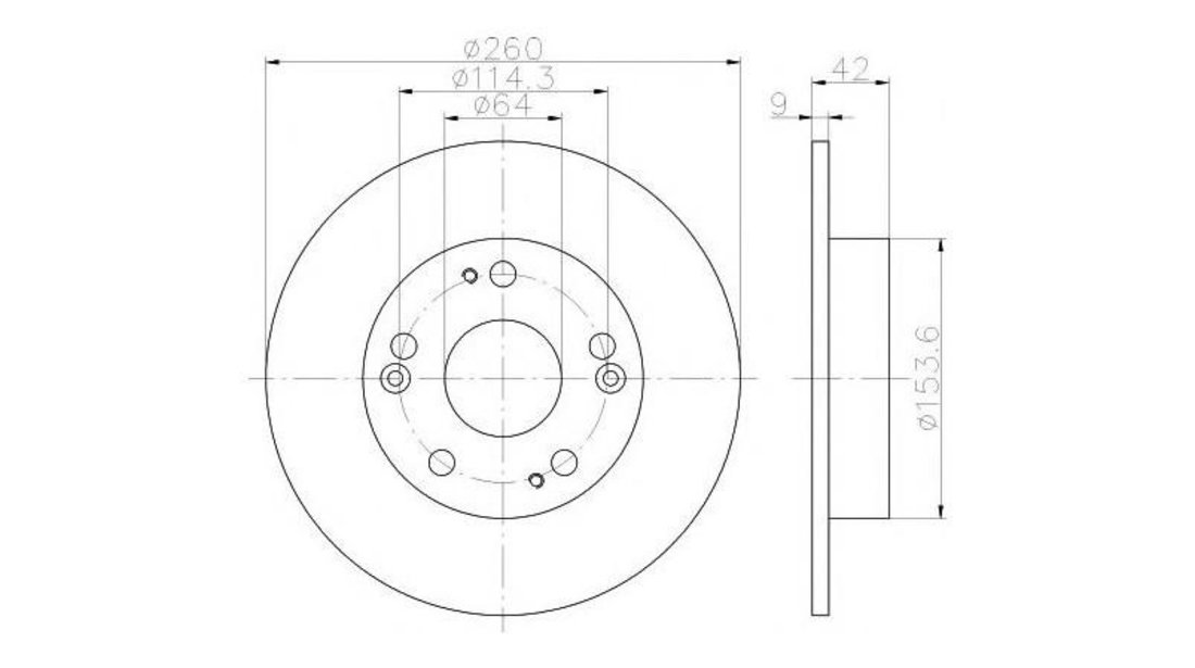 Disc de frana Honda CIVIC IX limuzina (FB, FG) 2011-2016 #2 08A14710