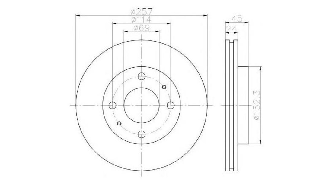 Disc de frana Hyundai MATRIX (FC) 2001-2010 #2 0986478774