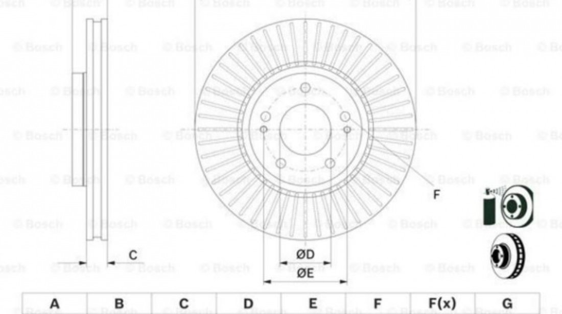 Disc de frana Hyundai SONATA V (NF) 2005-2010 #2 0986479595