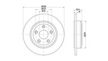 Disc de frana Jeep GRAND CHEROKEE IV (WK, WK2) 201...