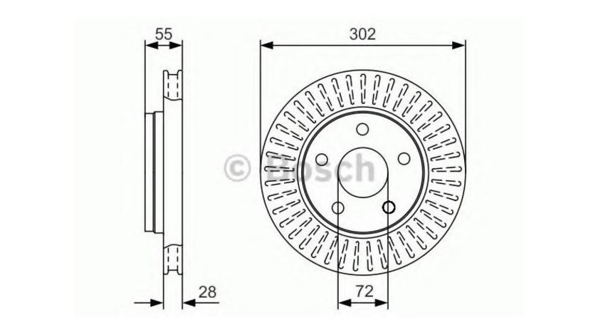 Disc de frana Jeep WRANGLER III (JK) 2007-2016 #2 0986479C38