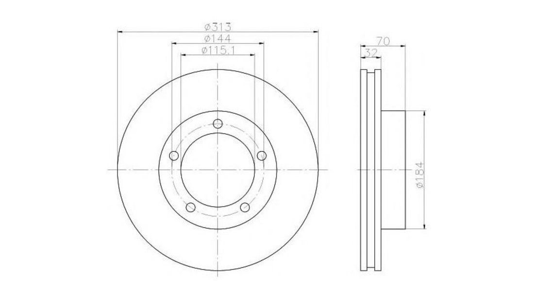 Disc de frana Lexus LX (UZJ100) 1997-2008 #2 0986479567