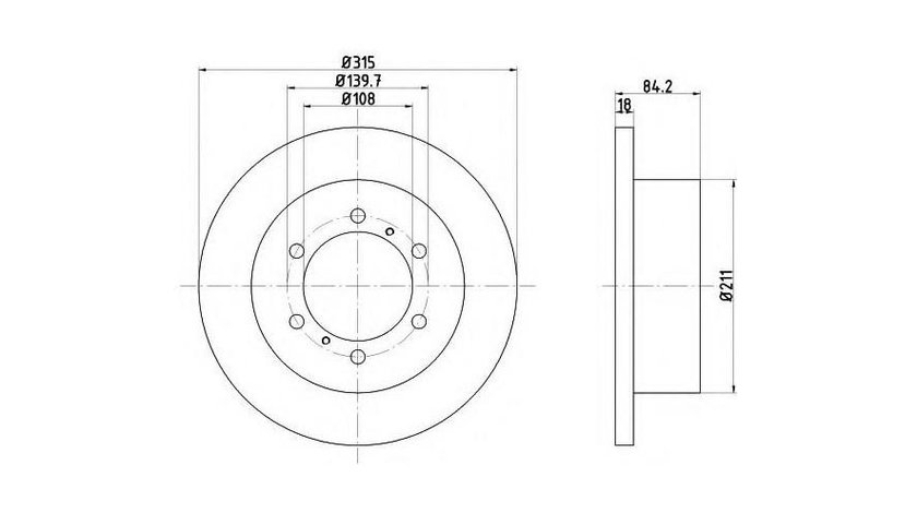 Disc de frana Mitsubishi CHALLENGER (K90) 1996-2016 #2 08710610