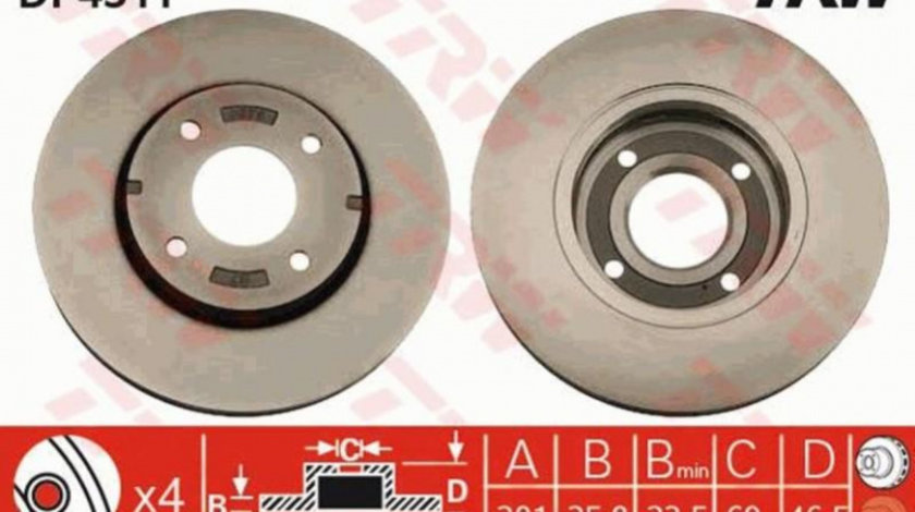 Disc de frana Mitsubishi COLT VI (Z3_A, Z2_A) 2002-2012 #2 1421551