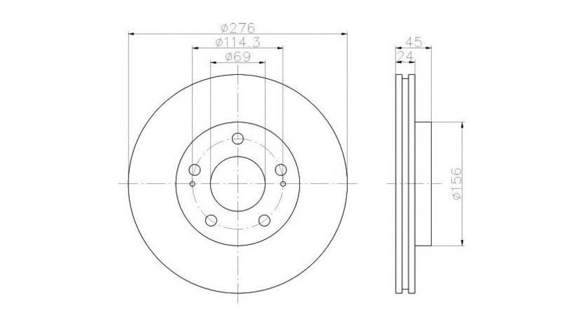 Disc de frana Mitsubishi SIGMA Break (F0_W) 1992-1996 #2 09793920