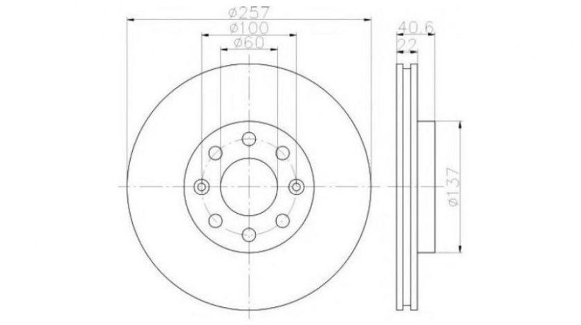 Disc de frana Opel CORSA D Van 2006-2016 #2 09584330