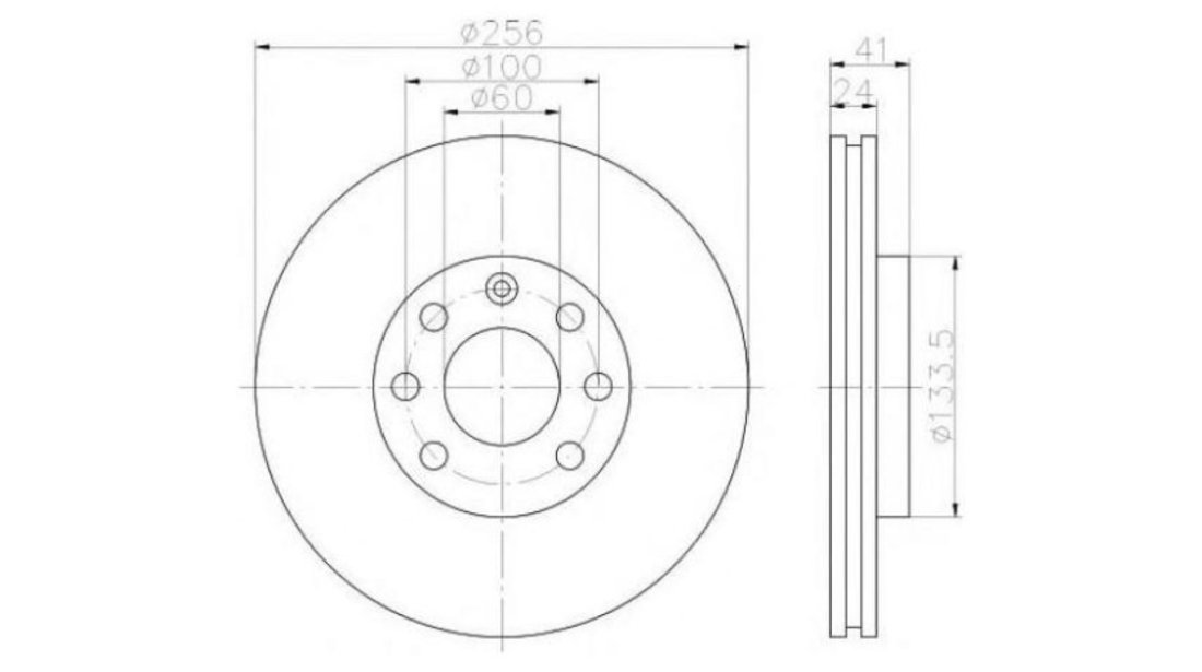 Disc de frana Opel KADETT E hatchback (33_, 34_, 43_, 44_) 1984-1991 #2 09514820