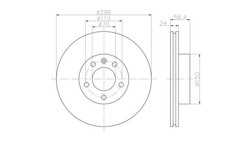 Disc de frana Opel OMEGA B combi (21_, 22_, 23_) 1994-2003 #2 09588910