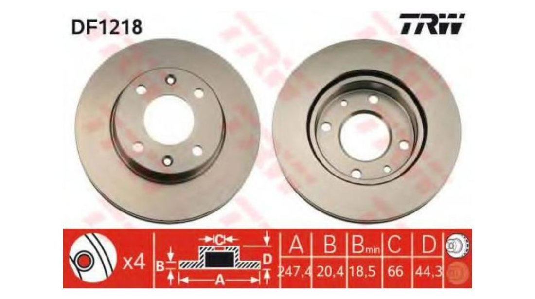 Disc de frana Peugeot 205 (741A/C) 1983-1987 #2 09312510