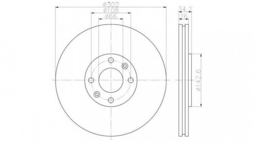 Disc de frana Peugeot 3008 2009-2016 #2 0986479376