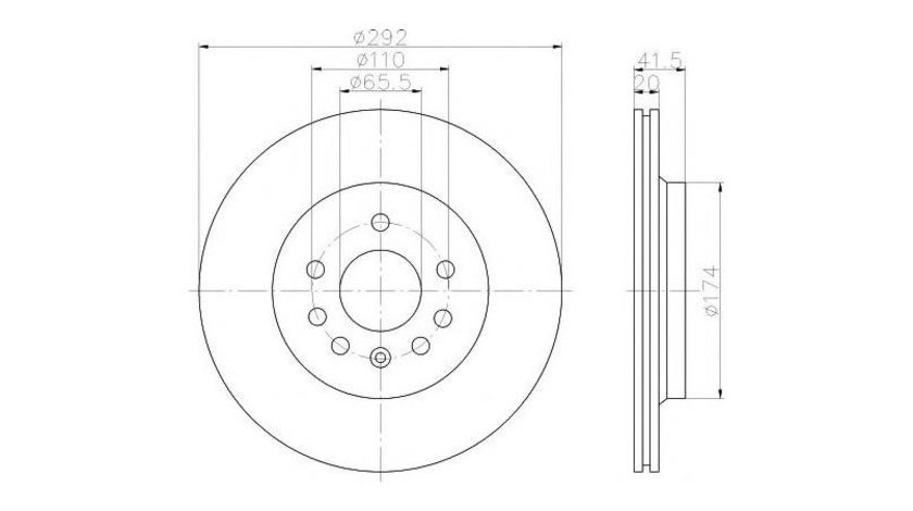 Disc de frana Saab 9-3 (YS3F) 2002-2016 #2 003126969