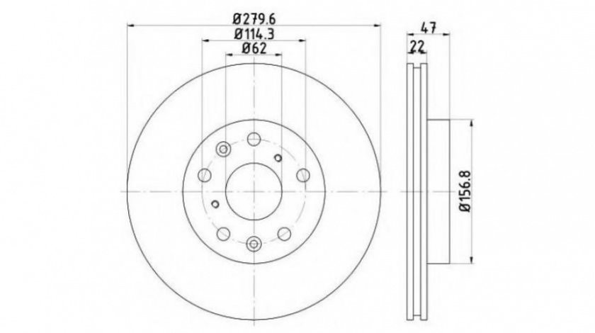 Disc de frana Suzuki SX4 limuzina (GY) 2007-2016 #2 0986479403