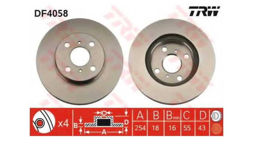 Disc de frana Toyota STARLET (_P8_) 1989-1996 #2 09676510