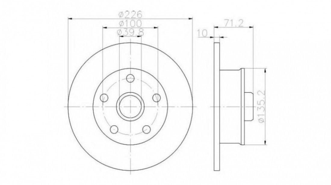 Disc de frana Volkswagen VW GOLF Mk III (1H1) 1991-1998 #2 08500520